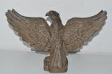 Splendida grande aquila fascista (cm 38x22) in metallo  puntale di labaro? cod aqlbr