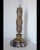 Spettacolare fascio littorio in bronzo  nichelato con base marmorea  cod procim