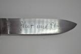Rarissimo pugnale tedesco della gioventù' hitleriana transizionale con motto BLUT UND EHRE  di Eickhorn cod 38BL
