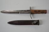 Bel pugnale fascista mod 35 M.V.S.N. di primo tipo da truppa con manico inciso n. coc