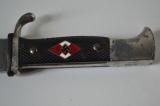 Raro coltello tedesco della gioventu' Hitleriana di secondo tipo prod. RZM M7/5  ossia il codice del produttore Krebs Carl Julius di solingen cod Krebhj