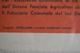 Bellissimo grande calendario fascista del 1937 della FEDERAZIONE NAZIONALE AGRICOLTORI FASCISTI cod calagr