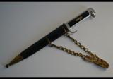 Ruspante pugnale fascista mod 37 con catenelle detto becco aquila lungo cod romanof