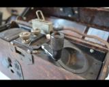 Completissimo telefono tedesco da campo in bakelite marrone periodo seconda guerra mondiale cod bakbtr