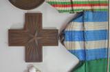 Impressionante nonche' introvabile blocco di decorazioni con attestati tutte di un capitano dei bersaglieri ciclisti della grande guerra tra cui due medaglie di bronzo e due d'argento della zecca 
