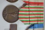 Impressionante nonche' introvabile blocco di decorazioni con attestati tutte di un capitano dei bersaglieri ciclisti della grande guerra tra cui due medaglie di bronzo e due d'argento della zecca 