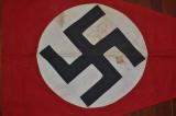 Bella bandiera tedesca nazista seconda guerra mondiale di forma triangolare dello NSDAP cod trnda