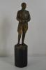 Interessante statua in bronzo con base marmorea tedesca anni 30 di Adolf Hitler cod hits1