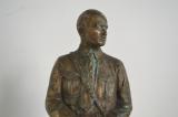 Interessante statua in bronzo con base marmorea tedesca anni 30 di Adolf Hitler cod hits1