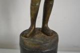 Interessante statua in bronzo con base marmorea tedesca anni 30 di Adolf Hitler cod hits1