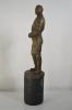 Interessante statua in bronzo con base marmorea tedesca anni 30 di Adolf Hitler cod hits1
