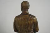 Interessante statua in bronzo con base marmorea tedesca anni 30 di Adolf Hitler cod hits1