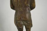 Interessante statua in bronzo con base marmorea tedesca anni 30 di Adolf Hitler cod hits1