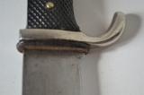 Rarissimo coltello tedesco fahrtenmesser HJ della gioventu' hitleriana di primo tipo con motto sulla lama del produttore GRAWISO   di Solingen cod hjgra