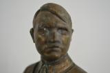 Interessante statua in bronzo con base marmorea tedesca anni 30 di Adolf Hitler cod hits1