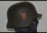 SPETTACOLARE  elmetto tedesco ww2 mod 40 della ss polizei n.40