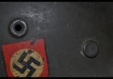 SPETTACOLARE  elmetto tedesco ww2 mod 40 della ss polizei n.40