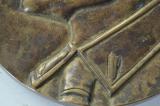 Splendida e rara placca in bronzo di grandi dimensioni 25cm x 20 cm  raffigurante il Duce Benito Mussolini cod plbr