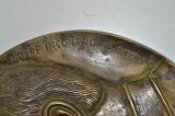 Splendida e rara placca in bronzo di grandi dimensioni 25cm x 20 cm  raffigurante il Duce Benito Mussolini cod plbr
