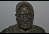 Rarissima grande statua fascista del Duce Benito Mussolini a firma Griselli in bronzo altezza 65 cm cod dux65