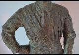Rarissima grande statua fascista del Duce Benito Mussolini a firma Griselli in bronzo altezza 65 cm cod dux65