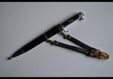 Splendido raro pugnale fascista mod.37 DE LUXE con sospenzioni in metallo cod lux300mvsn