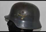 Rarissimo spettacolare  elmetto tedesco ww2 della luftwaffe mod. 35 DD con aquila primo tipo n.35ddlw1