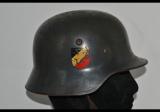 Rarissimo spettacolare  elmetto tedesco ww2 della luftwaffe mod. 35 DD con aquila primo tipo n.35ddlw1