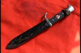 Spettacolare e rarissimo coltello della gioventù' hitleriana con motto di primo tipo cod DE91