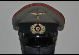 Splendido schirmmutze tedesco nominativo della  seconda guerra mondiale da sottufficiale di artiglieria cod saeri