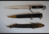 raro pugnale fascista mod.37 DE LUXE con sospenzioni in pelle cod duxlux