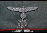 Spettacolare nonche' raro schirmmütze tedesco ww2 da sottufficiale di artiglieria di montagna con nome cod gebart2