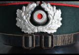 Spettacolare nonche' raro schirmmütze tedesco ww2 da sottufficiale di artiglieria di montagna con nome cod gebart2