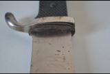 Rarissimo coltello tedesco fahrtenmesser HJ della gioventu' hitleriana di primo tipo con motto sulla lama del produttore GUSTAV L.KOLLER  di Solingen cod hjre