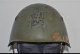 Raro elmetto italiano mod 33 primo tipo con foro di proiettile cod 33spa