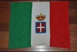 Rara ormai quasi introvabile bandiera militare italiana da guerra con corona misura cm 95  x  cm 75 m della seconda guerra mondiale cod warflagge