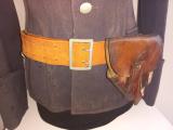 Rara Uniforme ( giacca schirmmutze e cintura con fondina) da pilota della Luftwaffe unteruffizier cod untlwpi