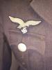 Rara Uniforme ( giacca schirmmutze e cintura con fondina) da pilota della Luftwaffe unteruffizier cod untlwpi