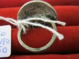 anello fascista realizzato su moneta argento 5 lire