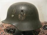Interessante elmetto tedesco mod 35 ww2 preda bellica USA n.1932