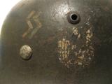Interessante elmetto tedesco mod 35 ww2 preda bellica USA n.1932