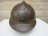 Bell'elmetto francese mod 15 di prima guerra riutilizzato inizio ww2 n.1940
