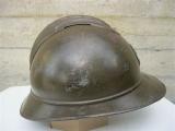 Bell'elmetto francese mod 15 di prima guerra riutilizzato inizio ww2 n.1940