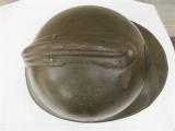 Bell'elmetto francese mod 15 di prima guerra riutilizzato inizio ww2 n.1940
