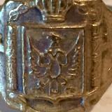 Rarissimo anello del ventennio con aquila sabauda e fasci littori cod faslit