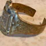 Rarissimo anello del ventennio con aquila sabauda e fasci littori cod faslit