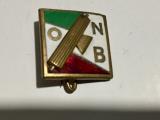 Splendido distintivo futurista della ONB, Opera Nazionale Balilla. cod cponb