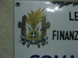 Rarissima insegna metallica della REGIA GUARDIA DI FINANZA    Comando di Centuria n,1