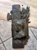 Rarissimo fascio littorio in bronzo da parete con Dux COD fascdux