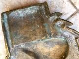Rarissimo fascio littorio in bronzo da parete con Dux COD fascdux